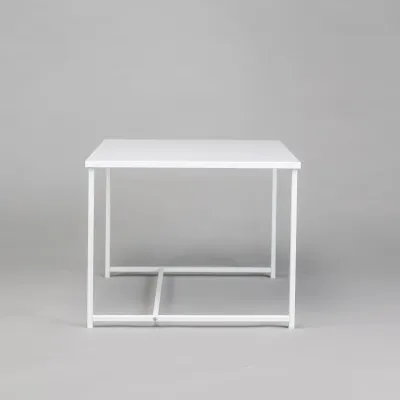 Журнальный стол Adore Décor Квадро M Квадратный 60х60х47 см Белый