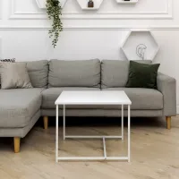Журнальный стол Adore Décor Квадро M Квадратный 60х60х47 см Белый Журнальный стол Adore Décor Квадро M Квадратный 60х60х47 см Белый