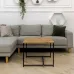 Журнальный стол Adore Décor Квадро M Квадратный 60х60х47 см Черный/Дуб