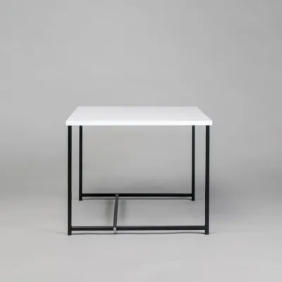 Журнальний стіл Adore Décor Квадро M Квадратний 60х60х47 см Чорний/Білий Журнальний стіл Adore Décor Квадро M Квадратний 60х60х47 см Чорний/Білий