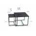 Журнальний стіл Adore Décor Квадро M Квадратний 60х60х47 см Чорний/Білий Журнальний стіл Adore Décor Квадро M Квадратний 60х60х47 см Чорний/Білий