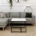 Журнальний стіл Adore Décor Квадро M Квадратний 60х60х47 см Чорний/Білий