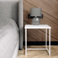 Журнальний стіл Adore Décor Квадро S Квадратний 40х40х43 см Білий Журнальний стіл Adore Décor Квадро S Квадратний 40х40х43 см Білий
