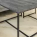 Журнальный стол Adore Décor Квадро S Квадратный 40х40х43 см Черный/Угольный камень