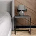 Журнальный стол Adore Décor Квадро S Квадратный 40х40х43 см Черный/Угольный камень