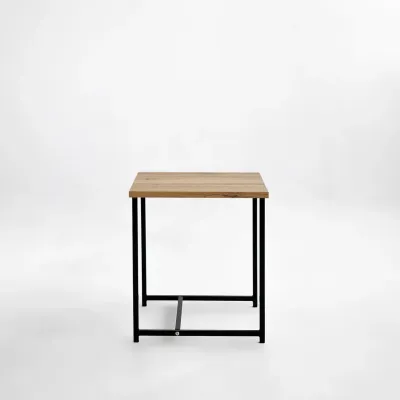 Журнальный стол Adore Décor Квадро S Квадратный 40х40х43 см Черный/Дуб