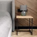 Журнальный стол Adore Décor Квадро S Квадратный 40х40х43 см Черный/Дуб