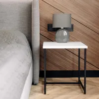 Журнальний стіл Adore Décor Квадро S Квадратний 40х40х43 см Чорний/Білий Журнальний стіл Adore Décor Квадро S Квадратний 40х40х43 см Чорний/Білий