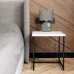 Журнальний стіл Adore Décor Квадро S Квадратний 40х40х43 см Чорний/Білий