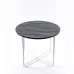 Журнальный стол Adore Décor Модерн M Круглый 60х60х47 Белый/Угольный камень