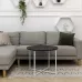 Журнальный стол Adore Décor Модерн M Круглый 60х60х47 Белый/Угольный камень