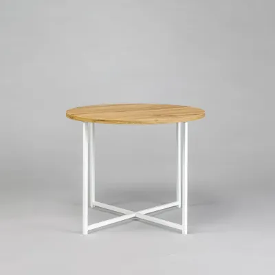 Журнальный стол Adore Décor Модерн M Круглый 60х60х47 Белый/Дуб Журнальный стол Adore Décor Модерн M Круглый 60х60х47 Белый/Дуб