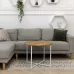 Журнальный стол Adore Décor Модерн M Круглый 60х60х47 Белый/Дуб