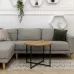 Журнальний стіл Adore Décor Модерн M Круглий 60х60х47 Чорний/Дуб