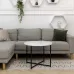 Журнальный стол Adore Décor Модерн M Круглый 60х60х47 Черный/Белый