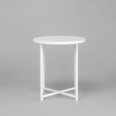 Журнальний стіл Adore Décor Модерн S Круглий 40х40х43 см Білий