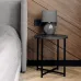 Журнальный стол Adore Décor Модерн S Круглый 40х40х43 см Черный/Угольный камень