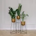 Комплект металевих підставок для квітів та вазонів Adore Décor Скандинавські 3 шт Чорний Комплект металевих підставок для квітів та вазонів Adore Décor Скандинавські 3 шт Чорний