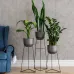 Комплект металевих підставок для квітів та вазонів Adore Décor Скандинавські 3 шт Чорний Комплект металевих підставок для квітів та вазонів Adore Décor Скандинавські 3 шт Чорний