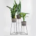 Комплект металевих підставок для квітів та вазонів Adore Décor Скандинавські 3 шт Чорний Комплект металевих підставок для квітів та вазонів Adore Décor Скандинавські 3 шт Чорний
