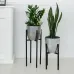 Комплект металевих підставок для квітів та вазонів Adore Décor Британські 2 шт Чорний