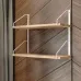 Настінна полиця для книг та декору Adore Décor Подвійна 22х60х48 см Білий/Дуб