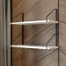 Настінна полиця для книг та декору Adore Décor Подвійна 22х60х48 см Чорний/Білий