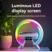 Настольна аккумуляторна смарт лампа із вбудованим аккумулятором UKC Smart RGB 15W Light Sound Machine Bluetooth Біла