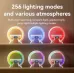 Настольна аккумуляторна смарт лампа із вбудованим аккумулятором UKC Smart RGB 15W Light Sound Machine Bluetooth Біла
