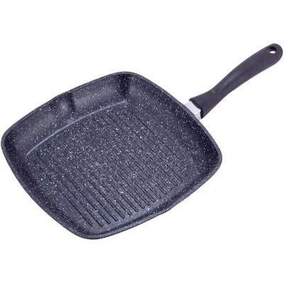 Сковородка-гриль Grill Pan 28х28см со стеклянной крышкой Kamille Сковородка-гриль Grill Pan 28х28см со стеклянной крышкой Kamille