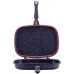 Сковородка-гриль Grill Pan двусторонняя прямоугольная 32х24х7.5см Kamille