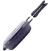 Сковородка-гриль Grill Pan двусторонняя прямоугольная 32х24х7.5см Kamille