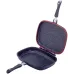Сковородка-гриль Grill Pan двусторонняя прямоугольная 32х24х7.5см Kamille