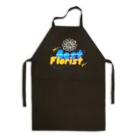 Фартух чорний кухонний з принтом для флориста Best Florist Кращий флорист синьо-жовтий текст ФА000738 Кавун 68 см Фартух чорний кухонний з принтом для флориста Best Florist Кращий флорист синьо-жовтий текст ФА000738 Кавун 68 см