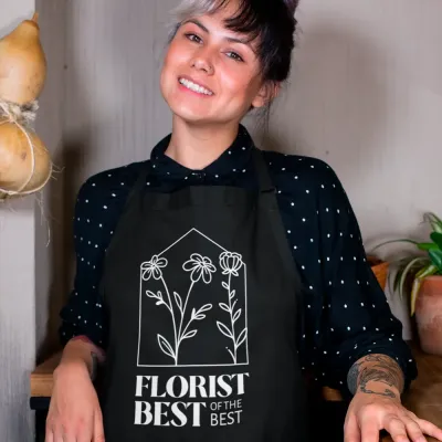 Фартух чорний кухонний з принтом для флориста Florist Best Of The Best Флорист Кращий з найкращих ФА000750 Кавун 68 см Фартух чорний кухонний з принтом для флориста Florist Best Of The Best Флорист Кращий з найкращих ФА000750 Кавун 68 см