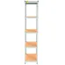 Металевий стелаж Emby Light Series 2400х450x450 мм 5 полиць ДСП до 100 кг