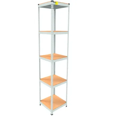 Металевий стелаж Emby Light Series 2400х450x450 мм 5 полиць ДСП до 100 кг