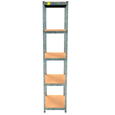 Металевий стелаж Emby Light Series 2400х450x450 мм 5 полиць ДСП до 100 кг Оцинкований