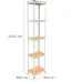 Металевий стелаж Emby Light Series 2400х450x300 мм 5 полиць ДСП до 100 кг Білий Металевий стелаж Emby Light Series 2400х450x300 мм 5 полиць ДСП до 100 кг Білий