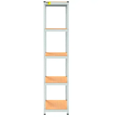 Металевий стелаж Emby Light Series 2400х450x300 мм 5 полиць ДСП до 100 кг Білий Металевий стелаж Emby Light Series 2400х450x300 мм 5 полиць ДСП до 100 кг Білий