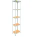 Металевий стелаж Emby Light Series 2400х450x300 мм 5 полиць ДСП до 100 кг Білий