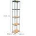 Металевий стелаж Emby Light Series 2400х450x300 мм 5 полиць ДСП до 100 кг 2066424240