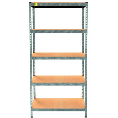 Металевий стелаж Emby Light Series 2100х900x300 мм 5 полиць ДСП до 100 кг 2070629414