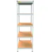 Металевий стелаж Emby Light Series 2100х600x600 мм 5 полиць ДСП до 100 кг