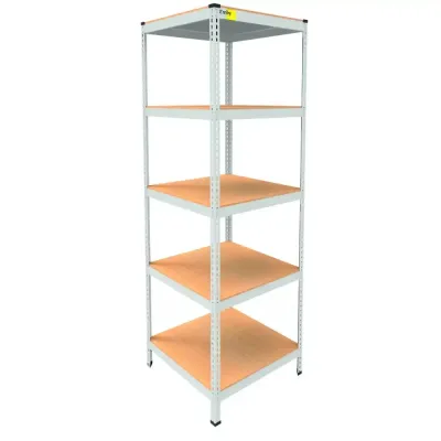 Металевий стелаж Emby Light Series 2100х600x600 мм 5 полиць ДСП до 100 кг