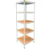 Металевий стелаж Emby Light Series 2100х600x600 мм 5 полиць ДСП до 100 кг