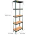 Металевий стелаж Emby Light Series 2100х600x300 мм 5 полиць ДСП до 100 кг