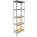Металлический стеллаж Emby Light Series 2100х600x300 мм 5 полок ДСП до 100 кг 2071520645