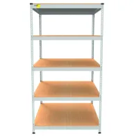 Металлический стеллаж Emby Light Series 1800х900x600 мм 5 полок ДСП до 100 кг