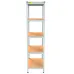 Металевий стелаж Emby Light Series 1800х450x450 мм 5 полиць ДСП до 100 кг Білий